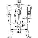 GEDORE 1.07/2 Universal Puller 3-arm 160x150 Mm - 8114160