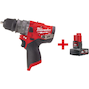 MILWAUKEE M12 FPDX-0 subcompacte accu-klopboorschroefmachine met verwisselbare kop in doos (zonder accu-en lader) - 4933464135