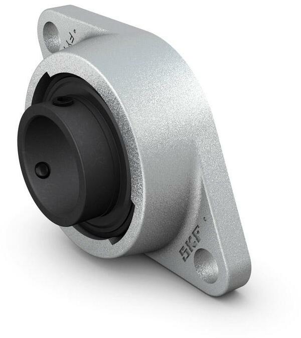 SKF FY 1.7/16 WF Ball Bearing Flange Unit, 4 Bolts, Eccentric Collar