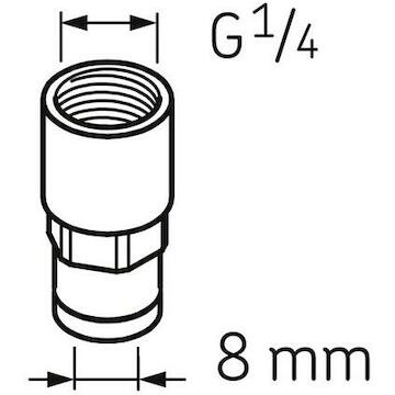 Straight female screw fitting