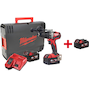 MILWAUKEE M18 BLPD2-402X koolborstelloze accu-klopboorschroefmachine in HD Box (2x 4,0Ah accu + lader) - 4933464560