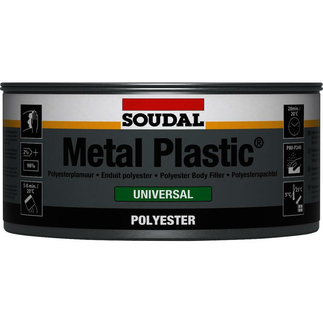 SOUDAL Metal Plastic Universal polyester putty for bodywork green (2kg ...