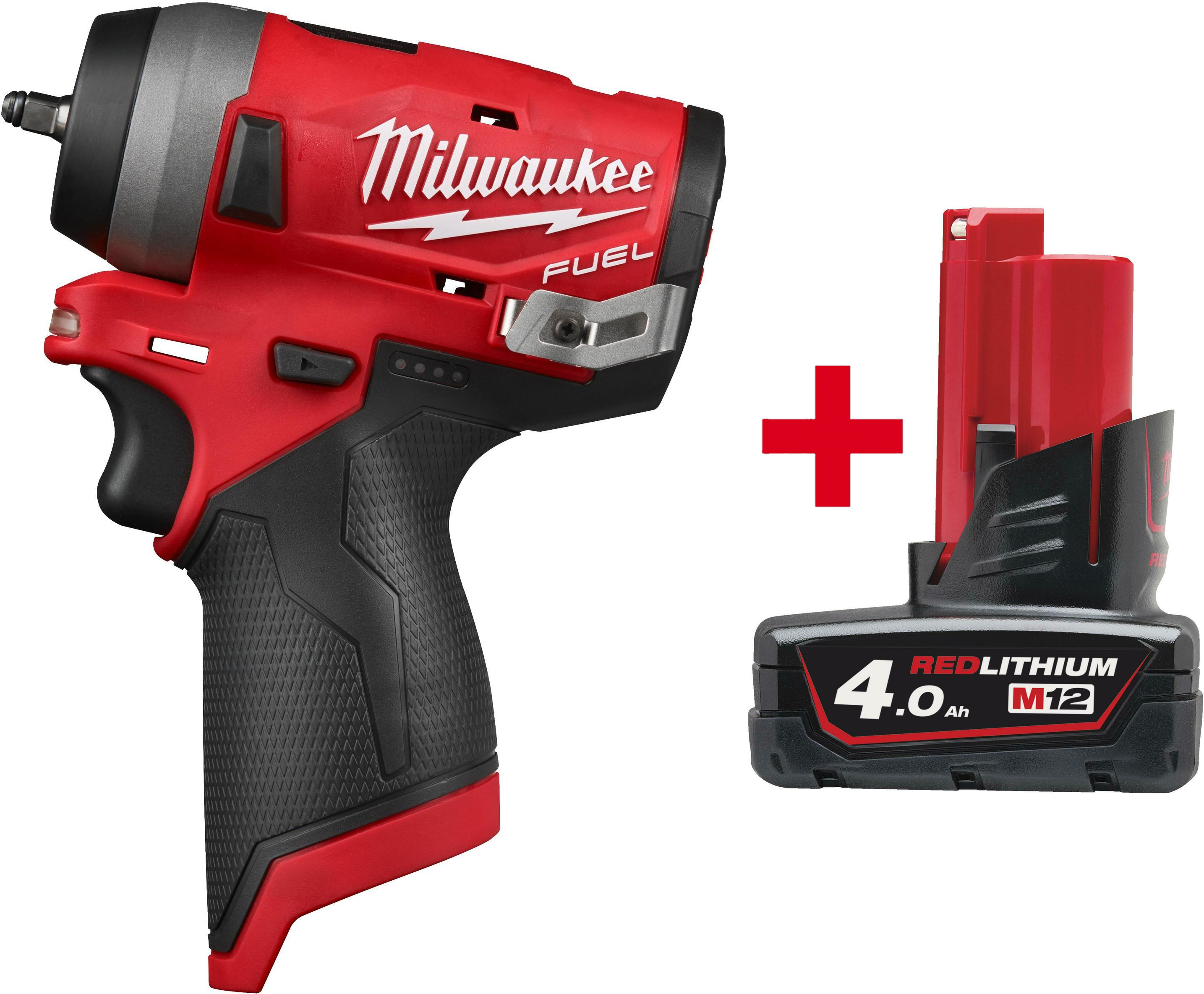 Boulonneuse à Chocs Milwaukee M12 Fuel 1/4" Sans Fil - Légère (0,75 Kg), Puissante - Pour Bricolage Et Pros