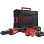 MILWAUKEE M18 FDGROVB-502X FUEL ONE-KEY straight cordless grinder in HD Box (2x 5.0Ah battery + charger) - 4933480956