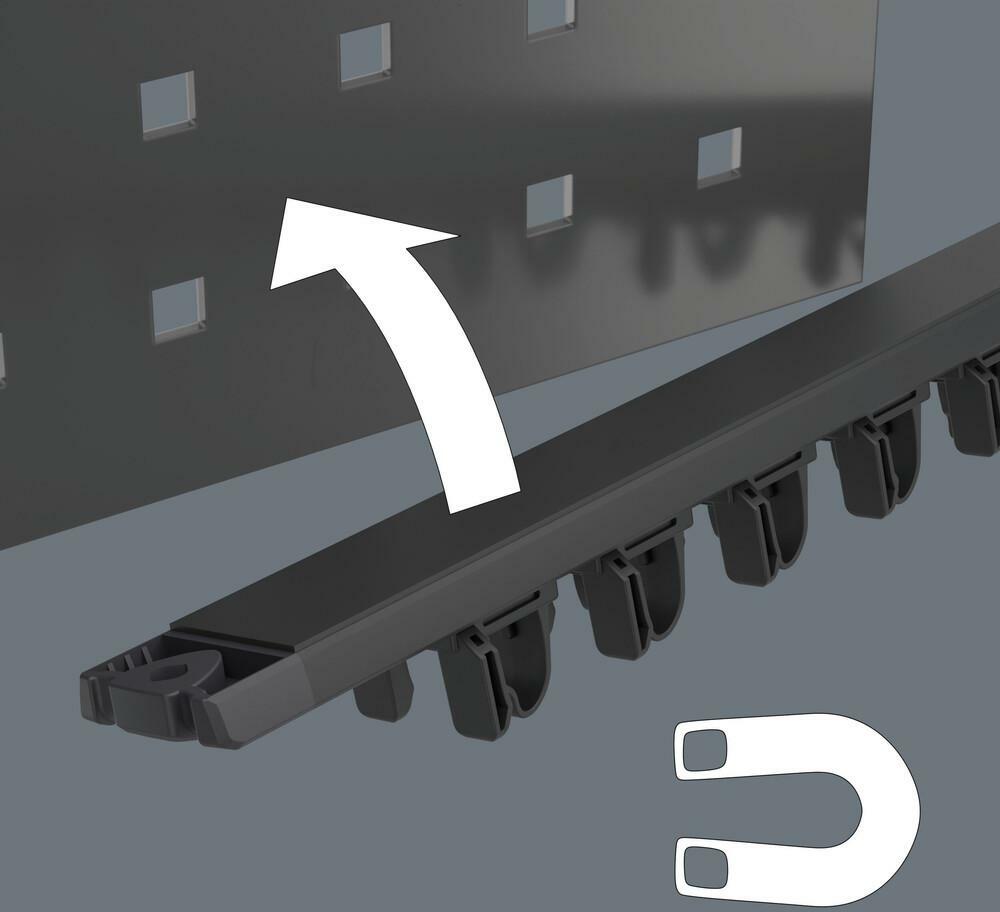 Wera 05051012001 9650 9-delig Magneetstrip Kraftform Schroevendraaierset