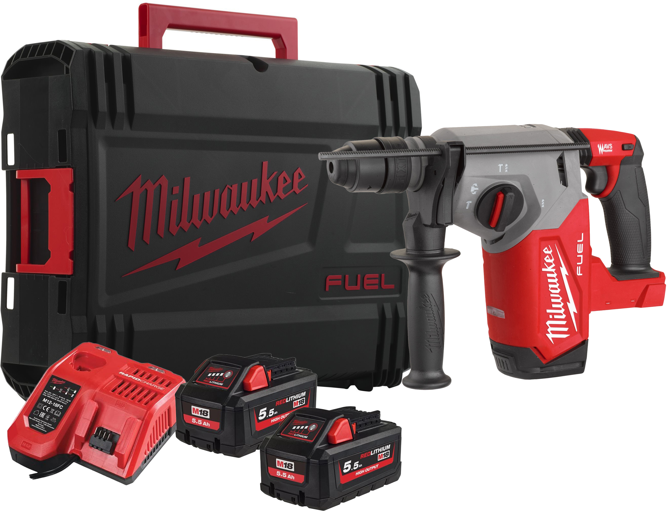MILWAUKEE M18 FHX-552X FUEL cordless combi hammer SDS-Plus FIXTEC