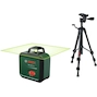 BOSCH PLL 360-1G Set cordless line laser green + tripod 1.2m in storage case (1x 2.0Ah battery, USB rechargeable) - 0603663M01