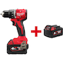MILWAUKEE M18 BLDDRC-402C compact carbonless cordless drill driver in transport case (2x 4.0Ah battery + charger) - 4933492834
