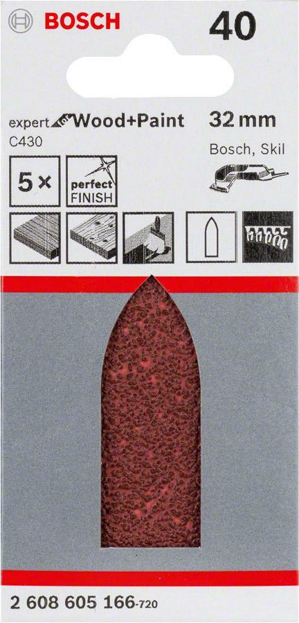 Bosch Sanding Sheets 32 Mm For Delta Sanders - Wood