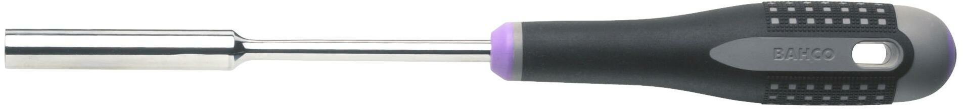 BAHCO BE-7806 Tournevis à Douille Ergo Avec Manche à 3 Composants Et Alésage Profond, Hexagonal 6 X 125 Mm