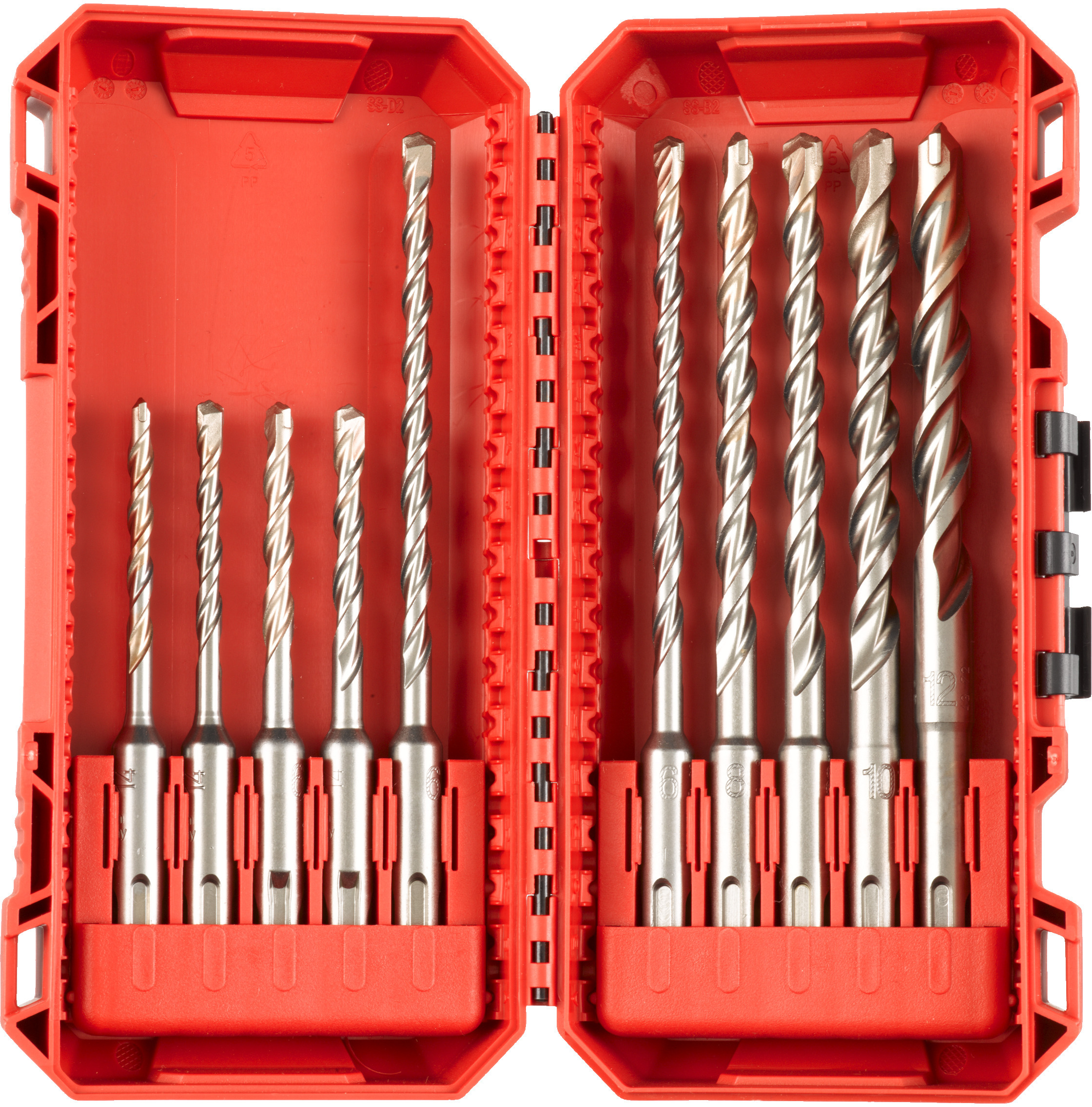 MILWAUKEE 4932492117 SDS-Plus drill bit set M2 in PACKOUT