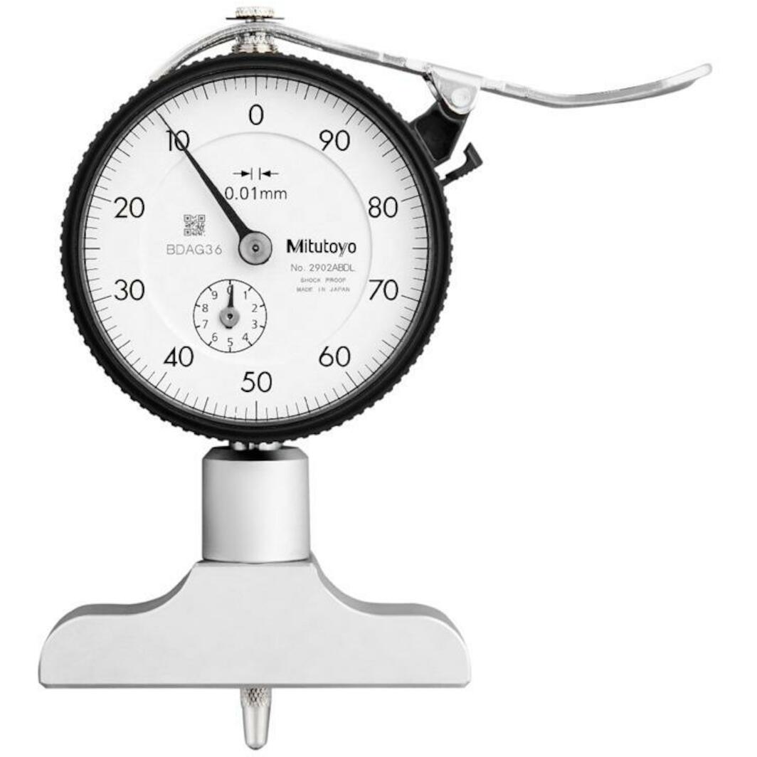 MITUTOYO 7221A dial gauge for depth measurement - 0-200mm with ball ...