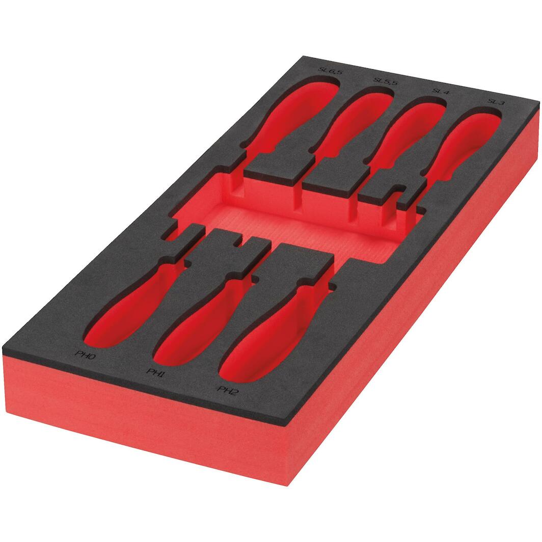 MILWAUKEE 4932493672 blank foam inlay for 7-piece screwdriver set SL ...