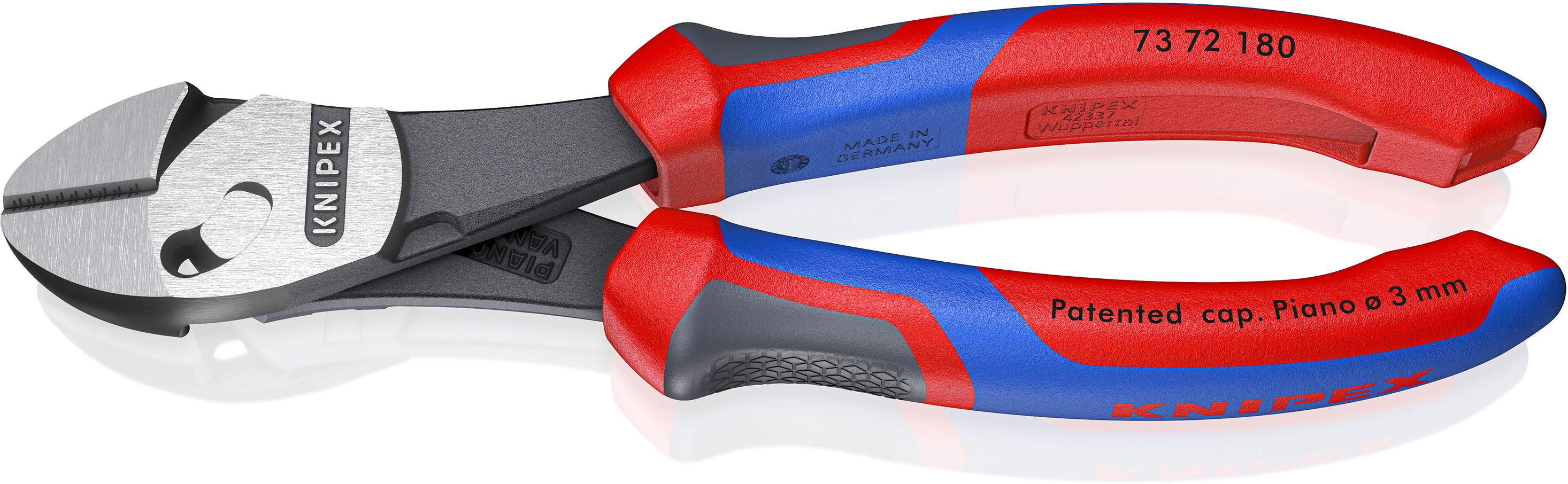 KNIPEX 73 72 180 twinforce high-quality diagonal cutters with