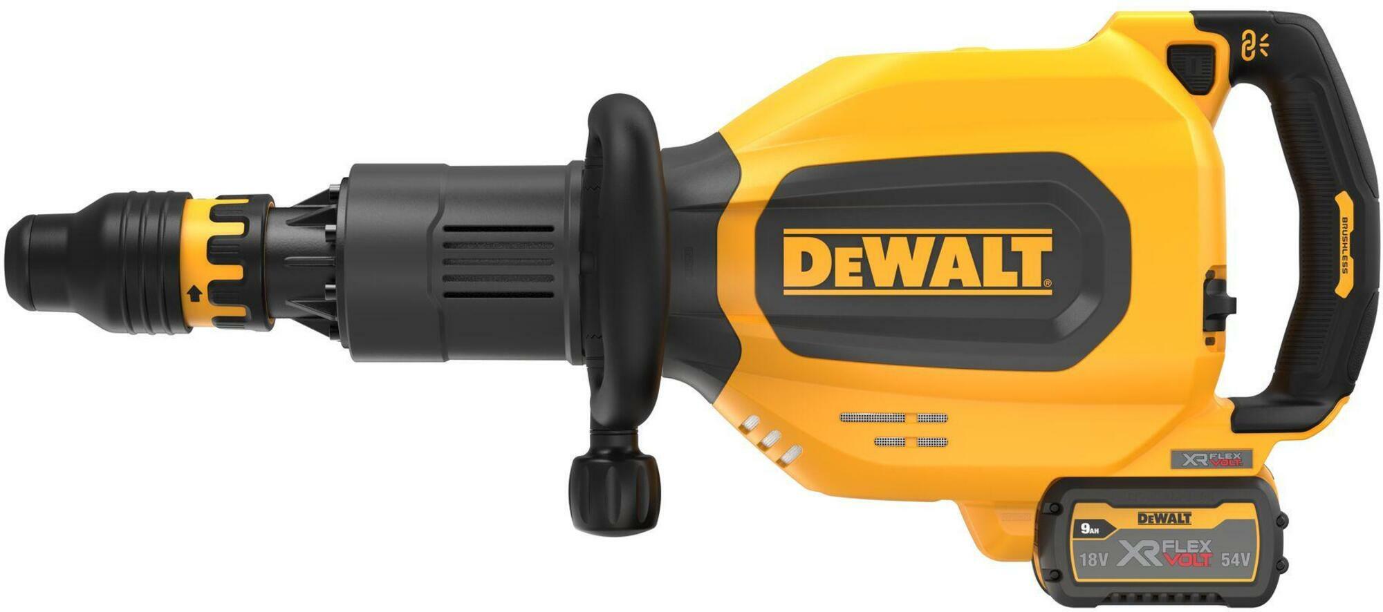 DEWALT DCH911X3-QW 54V XR FLEXVOLT SDS-Max demolition hammer in transport  case (1x battery charger)