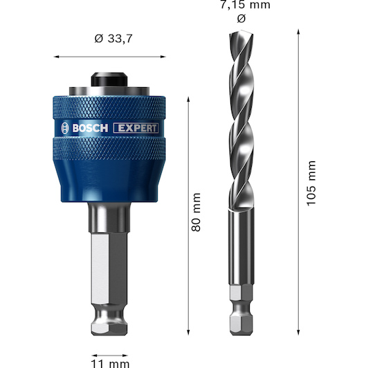 BOSCH 2608900527 Expert Power Change Plus system adapter for