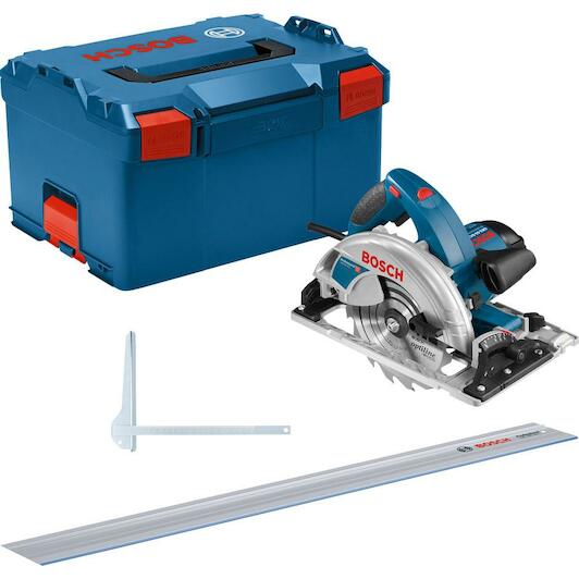 BOSCH GKS 65 GCE circular saw 190mm 1800W in L BOXX 238 FSN 1400 guide rail 0615990M93 Klium