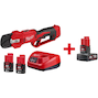 MILWAUKEE M12 BLPRS-202 Brushless cordless pruning shears (2x 2.0Ah battery + charger) - 4933480115
