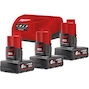 MILWAUKEE M12 NRG-603 battery charging set (3x 6.0Ah batteries + C12 charger) - 4933459208