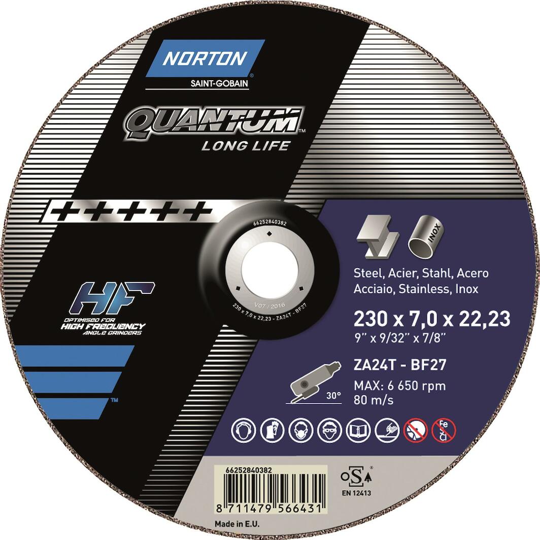 Disco Taglio Metallo Norton Essential 125mm - Per Smerigliatrice Angolare, 1.6mm Spessore