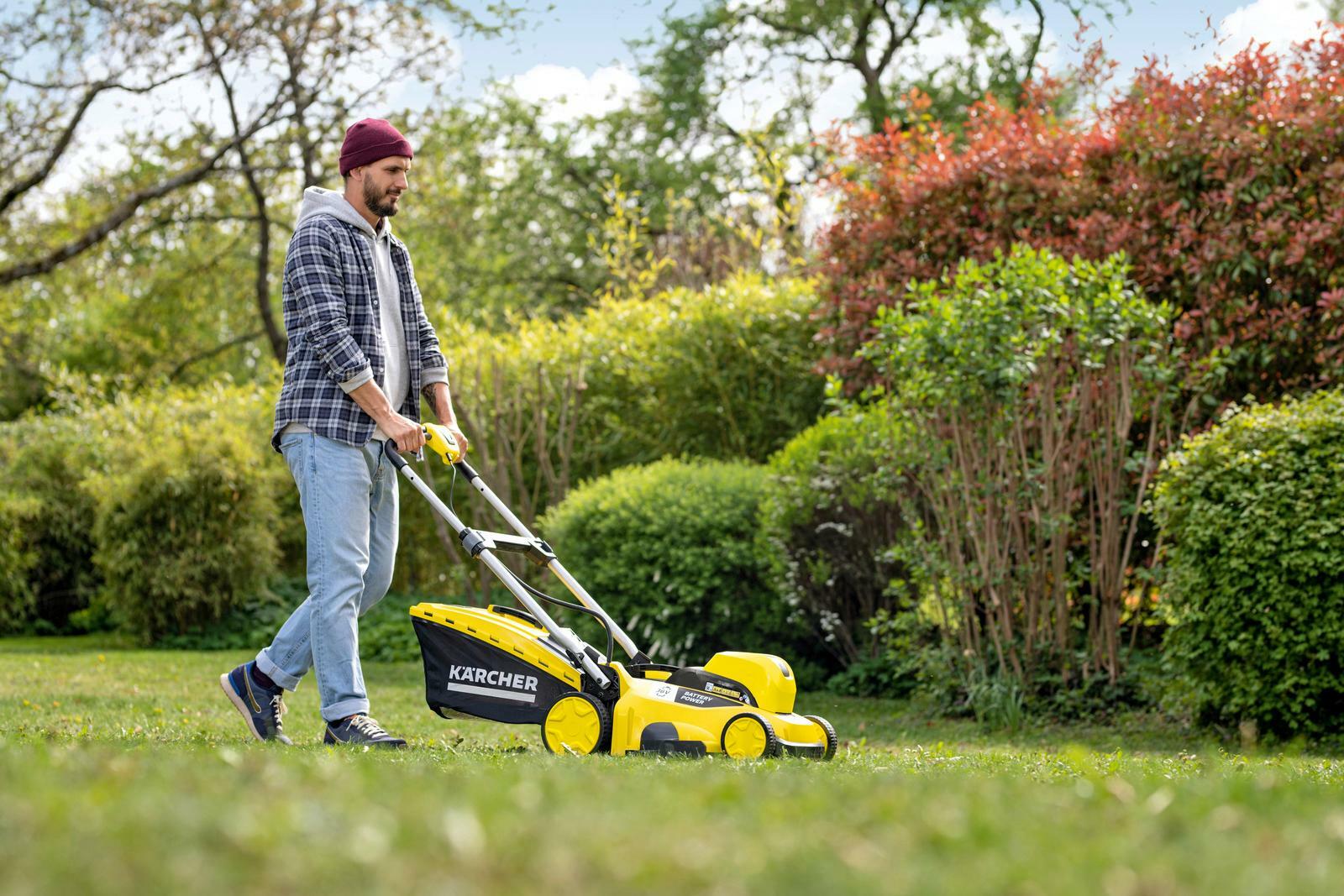 KARCHER LMO 36 40 Battery Set cordless lawnmower 40cm 1x 5.0Ah battery charger 14444500 Klium