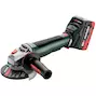 METABO WPB 18 LT BL 11-125 Quick meuleuse d'angle dans la metaBOX 165 L (2x 5,5Ah batterie + chargeur) - 613059660