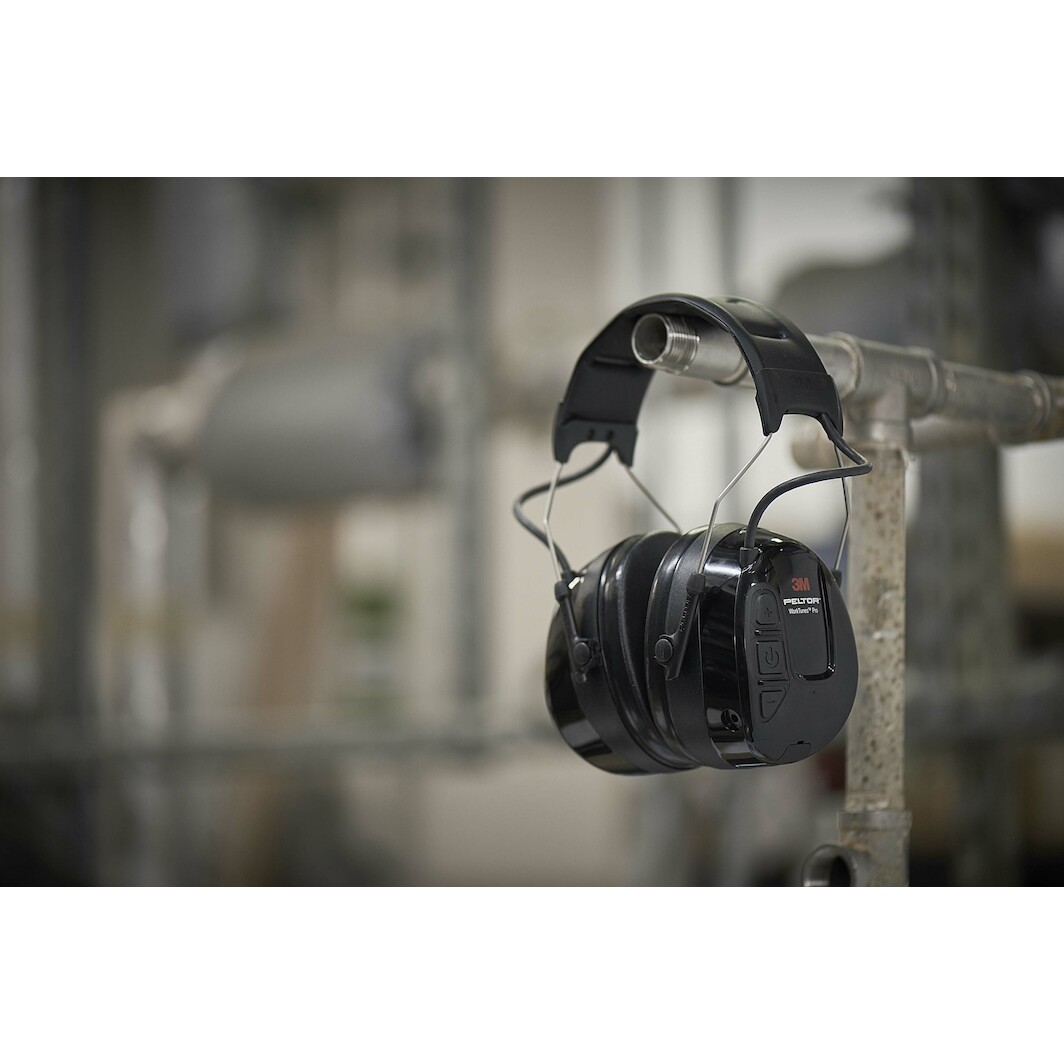 3M - PELTOR HRXS221A WorkTunes Pro headset with AM/FM radio 32 dB black ...