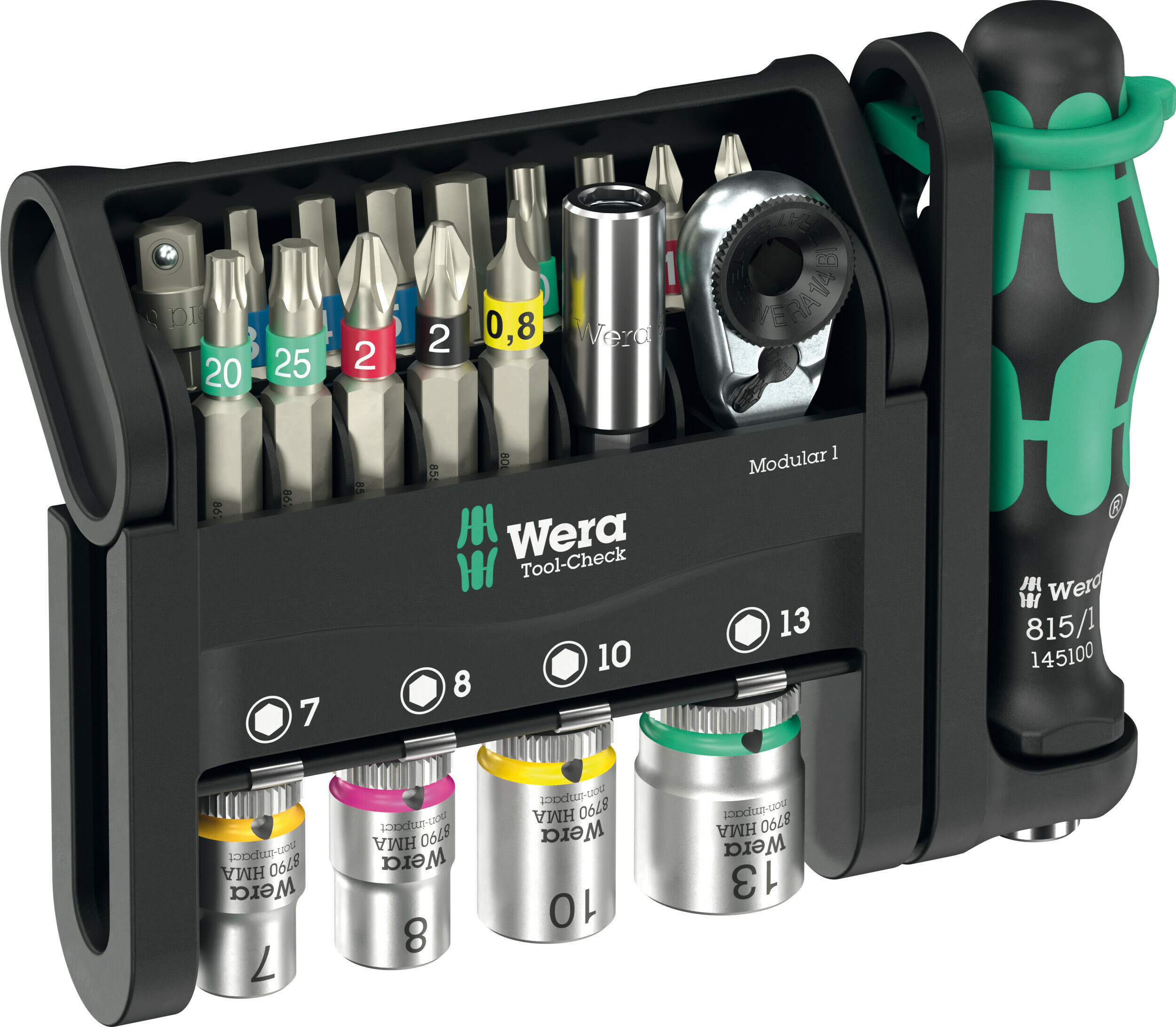 WERA Tool-Check Modular 1 tool set, 21-piece - 05049000001 | Klium
