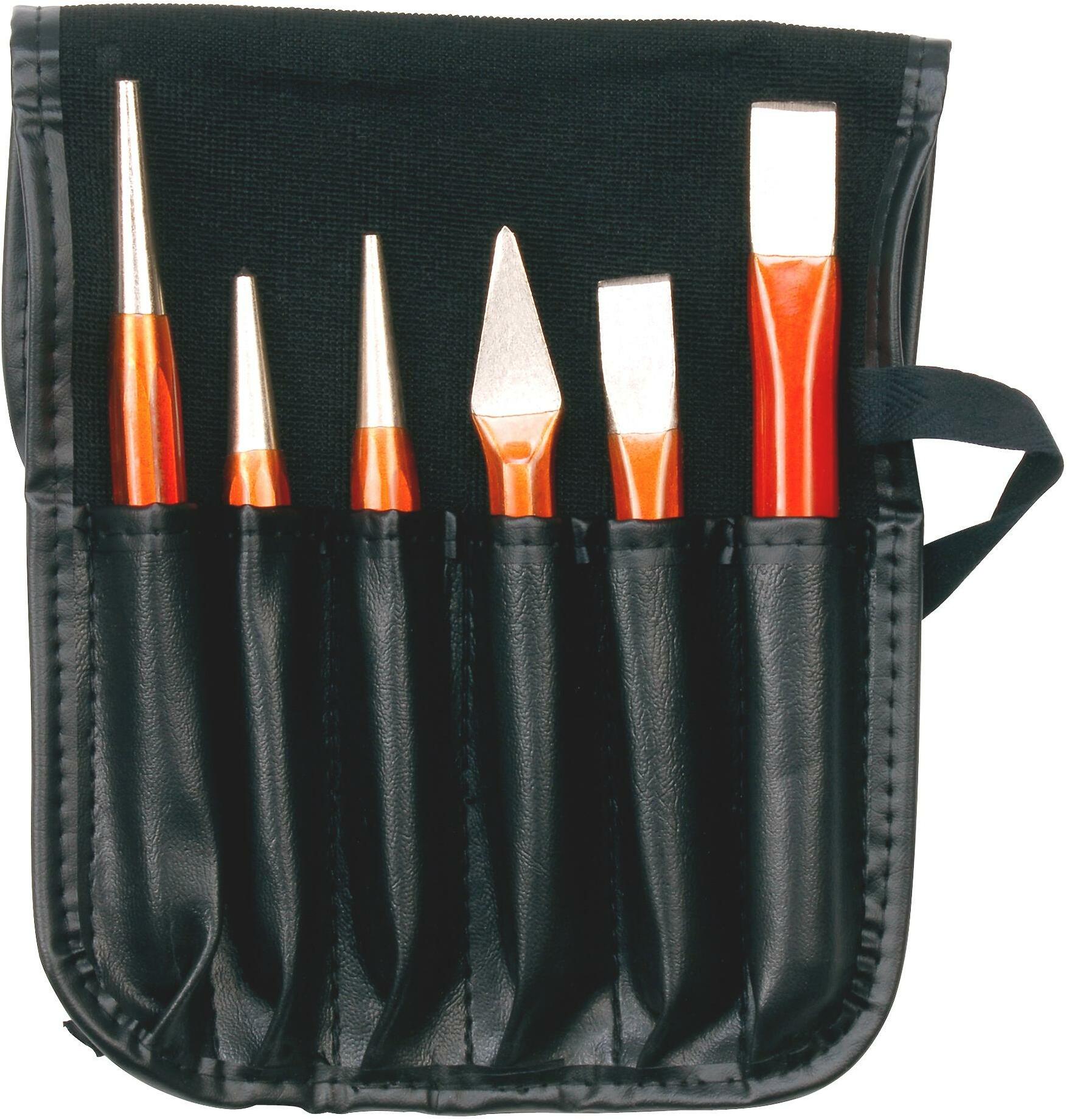 BAHCO 3654R chisel and punch set in plastic case 6-piece | Klium
