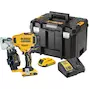 DEWALT DCN45RND2-QW Cloueur à rouleau 18V XR sans balais à batterie pour toiture en TSTAK (2x 2.0Ah batterie + chargeur)