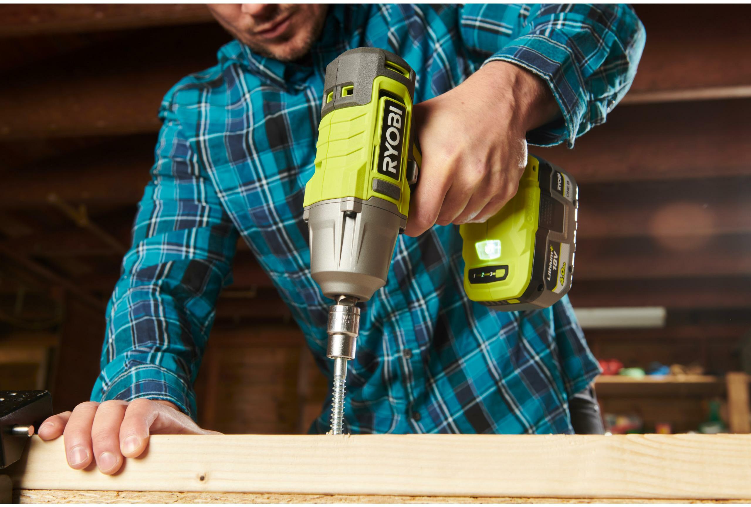 RYOBI RIW18-1C20SA3 18V ONE+ 3-position cordless impact spanner in - Main Image