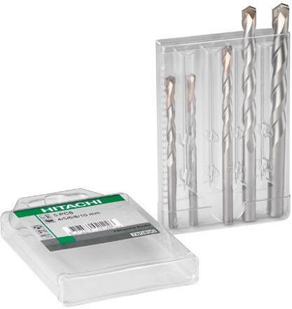 HIKOKI 780890 drill set stone/concrete multipack 4/5/6/8 and 10 mm ...