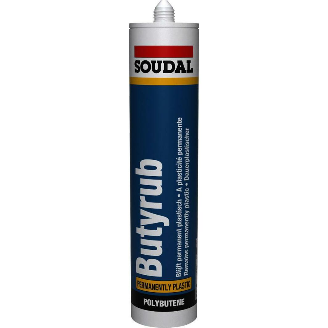 Alubutyl Matte Soudal BUTYRUB Halbfassung Auf Polybutenbasis Mauerwerk Butyl Dichtmasse