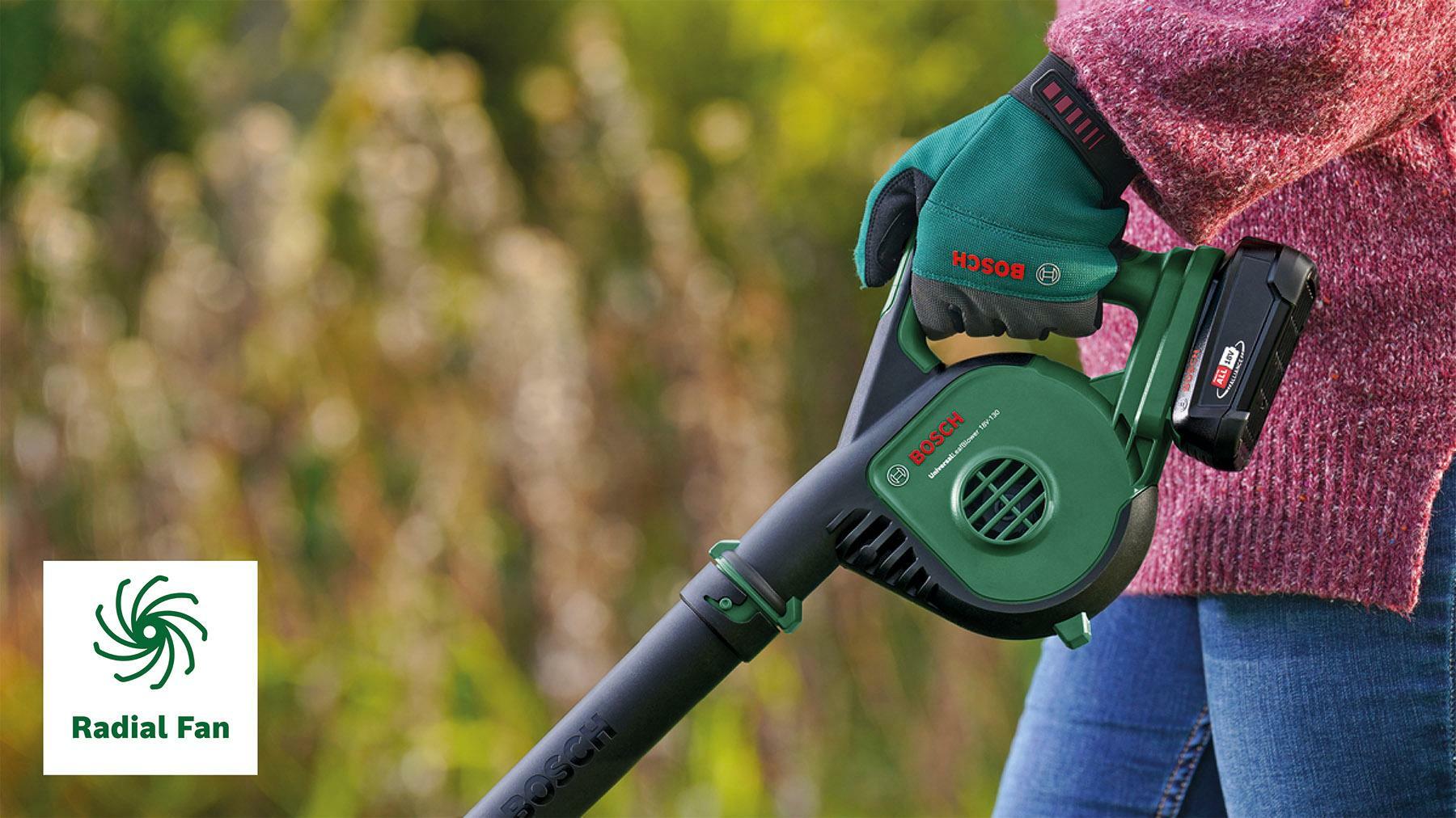 Bosch Accu Bladblazer UniversalLeafBlower 18V-130- 18V- excl. Accu & Lader