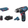 BOSCH GSB 12V-15 perceuse à percussion sans fil en L-Boxx 102 (2x 2.0Ah batterie + chargeur) - 06019B6906