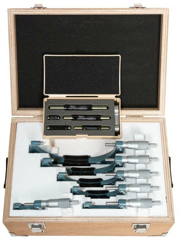 Mitutoyo 103-913-31 outside micrometer set 0–150 mm 6 pcs | Klium.com