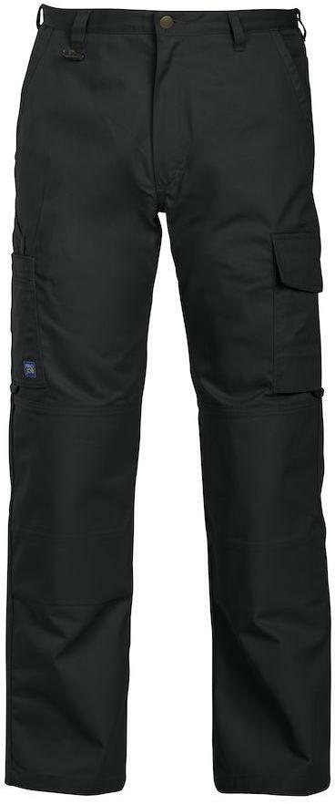 Projob 2501 work trousers with knee pockets black C48 | Klium.com