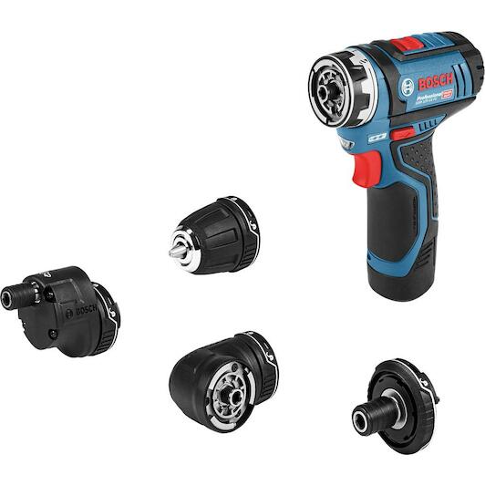 BOSCH GSR 12V-15 FC cordless drill driver in L-BOXX 102 (2x
