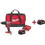 MILWAUKEE M18 BLPD2-501BRF koolborstelloze accu-klopboorschroefmachine in transporttas (1x 5,0Ah accu + lader) - 4933500775