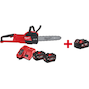 MILWAUKEE M18 FCHSC-122 FUEL cordless chainsaw 30cm (2x 12Ah FORGE battery + charger) - 4933499219