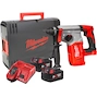 MILWAUKEE M18 BLH-502X marteau combiné sans balai en carbone SDS-plus 26 mm avec 4 positions en HD Box (2x 5.0Ah batterie + chargeur) - 4933478894