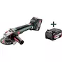 METABO WB 18 LT BL 11-125 Q meuleuse d'angle en metaBOX (2x 5,2Ah batterie + chargeur) - 613054650