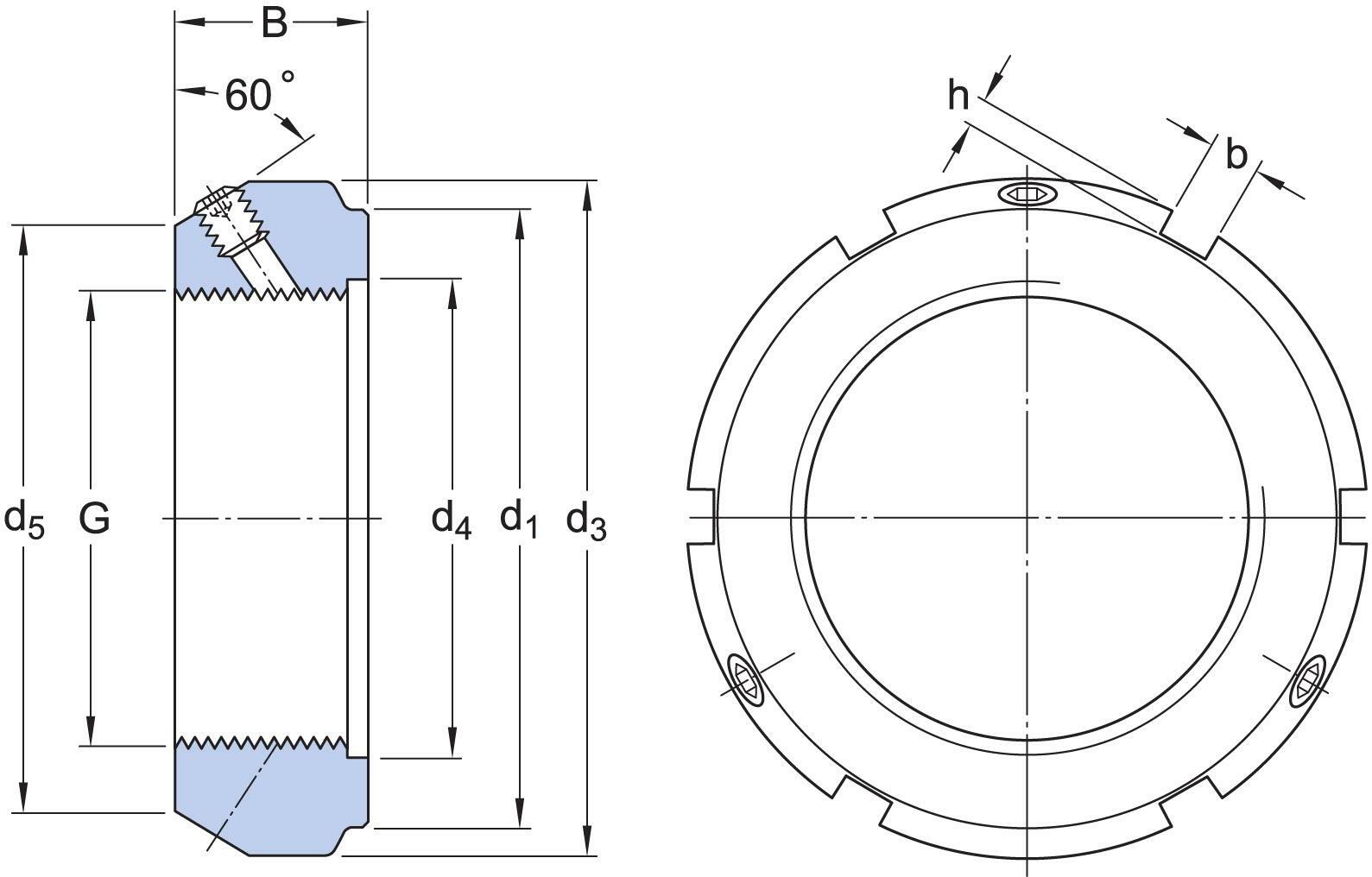 SKF KMT 3 locknut 17 x 37 x 18 mm M17x1 | Klium.com