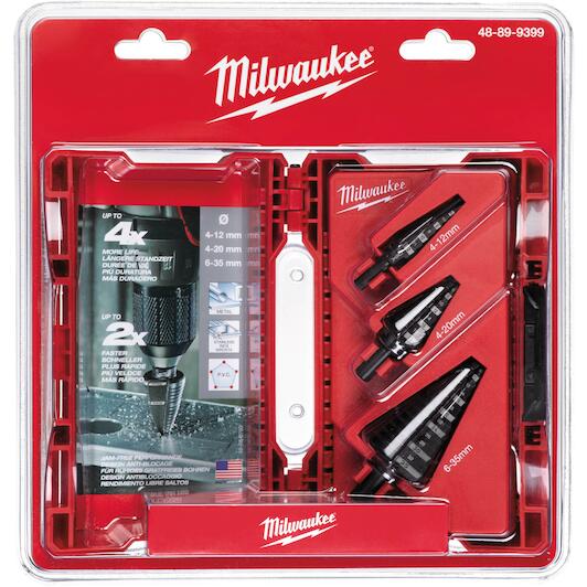 メナード エンベリル セット MILWAUKEE 48899399 step drill set 3-piece | Klium