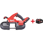 MILWAUKEE M18 FBS85-202C FUEL compact cordless band saw in transport case (2x 2.0Ah battery + charger) - 4933471497