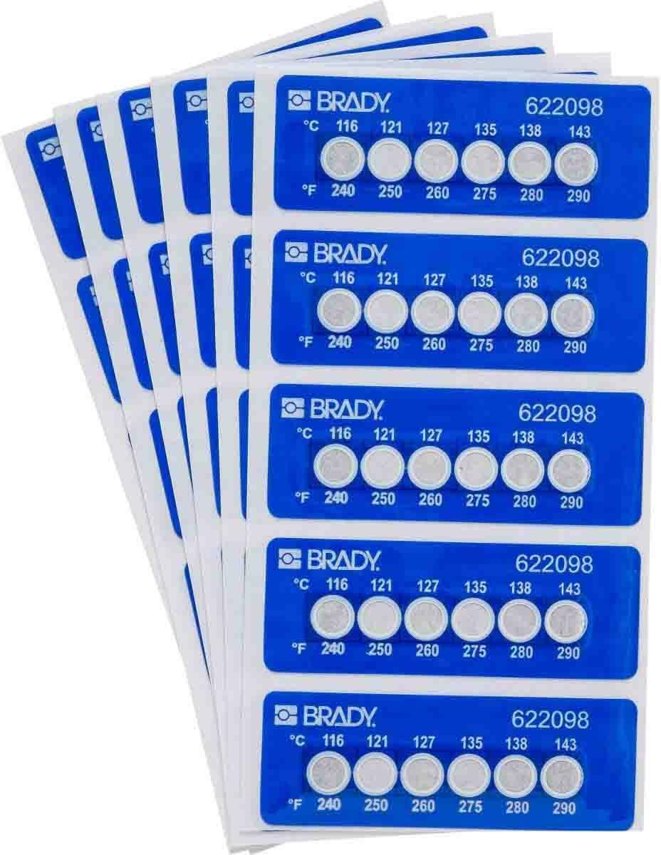 BRADY TIL-6-116C/240F irreversible temperature indicator label - 6 ...