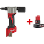 MILWAUKEE M12 BPRT-0 riveteuse aveugle sans fil subcompacte (sans batterie ni chargeur) - 4933464404