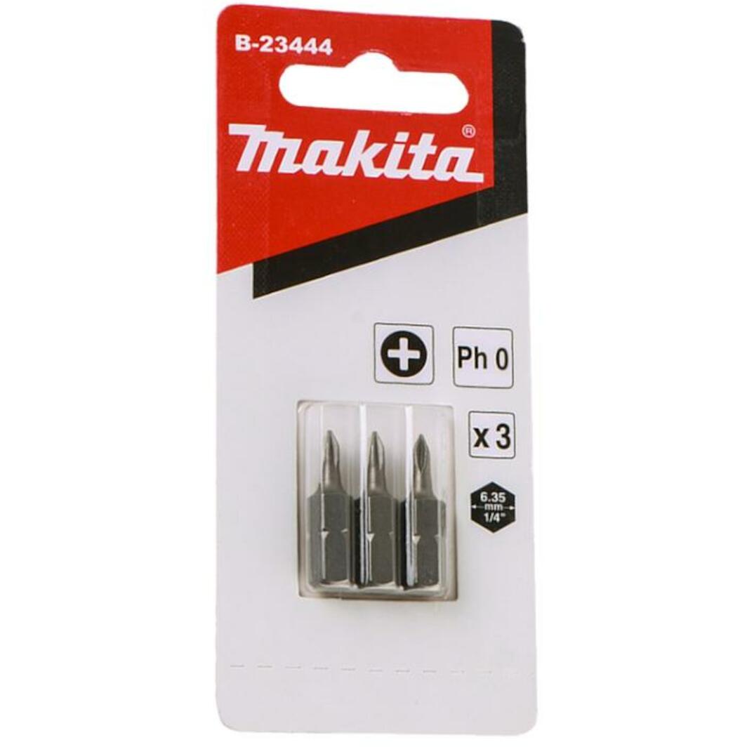 MAKITA B-23444 screwdriver bit ph0x25mm (3 pcs) | Klium.com