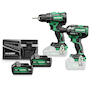 HIKOKI KC18DEWKZ Ensemble de machines sans fil 18V 2 pièces DS18DE + WR18DH (2x batterie 5.0Ah + chargeur)