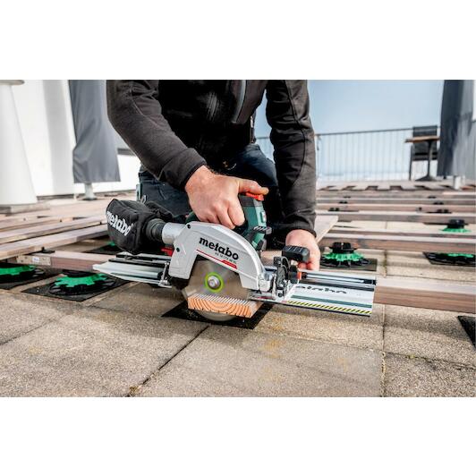 METABO SET KS 18 LTX 66 BL cordless circular saw 66mm 165mm in metaBOX 340 guide rail KFS 44 without battery and charger 6